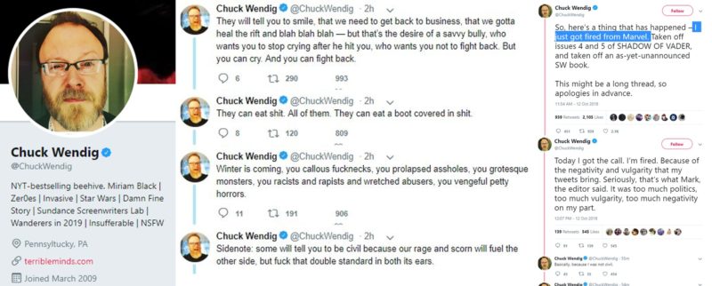 Chuck Wendig tweets